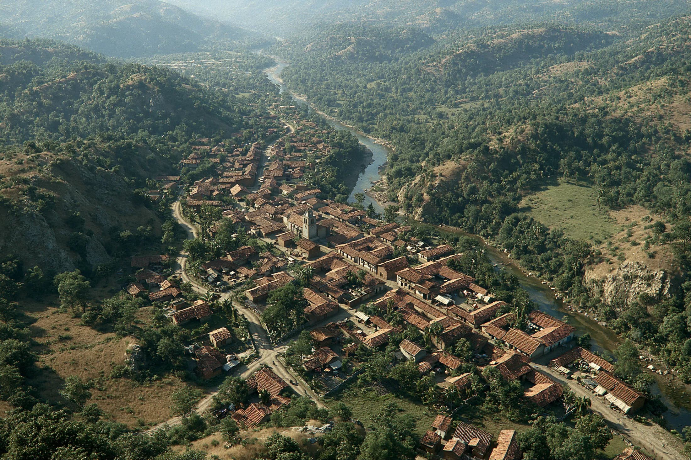 Territorio municipal conceptual visto desde el aire